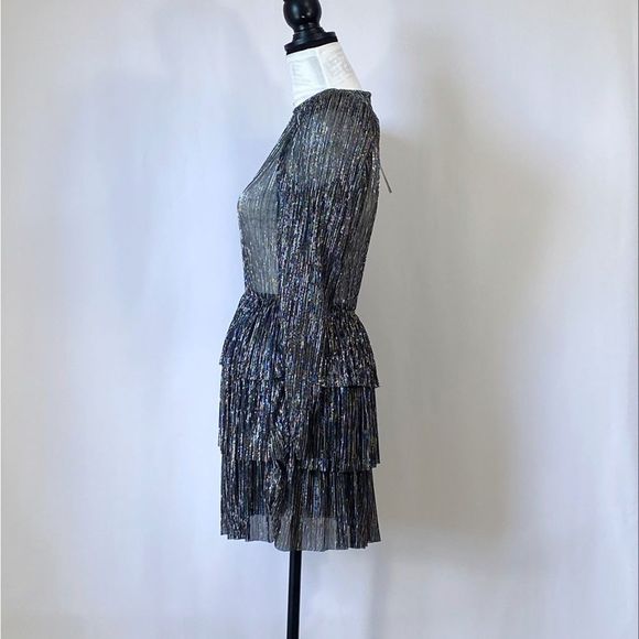 SABINA MUSÁYEV Monique Metallic Minidress size XS - Picture 5 of 12